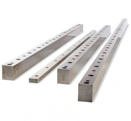 HRC58 - 62 Guillotine Shear Knives Blades Polished Metal Cutting Customized